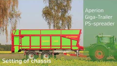 Strautmann tutorial - Setting of hydraulic chassis 000 01EN