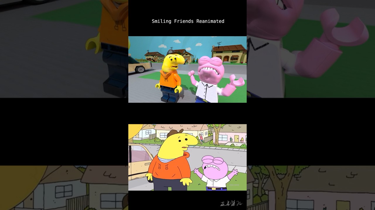 ⁣LEGO Smiling Friends - Pim Love Kids Reanimated comparison