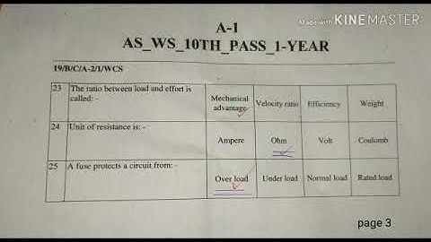 2nd August 2019   workshop calculations and science   Answer key