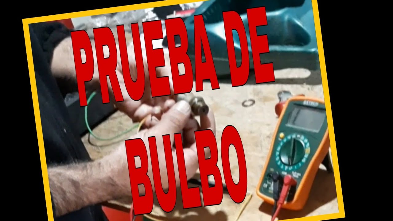 Prueba de bulbo o sensor/ de presión/aceite.
