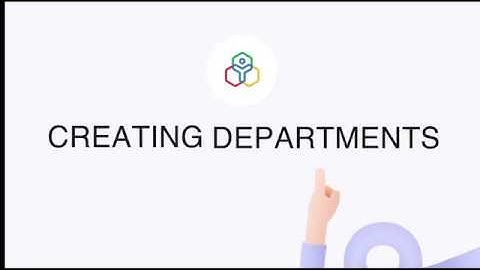 How-to videos : Creating departments in Zoho People