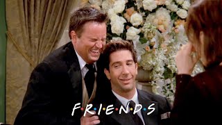 Chandler and Ross Take Fake Wedding Pictures | Friends
