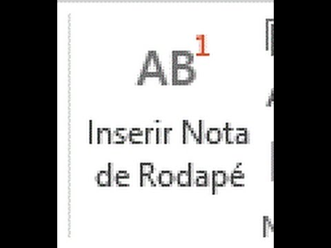 Word 2013, Referências, Inserir nota de rodapé - YouTube