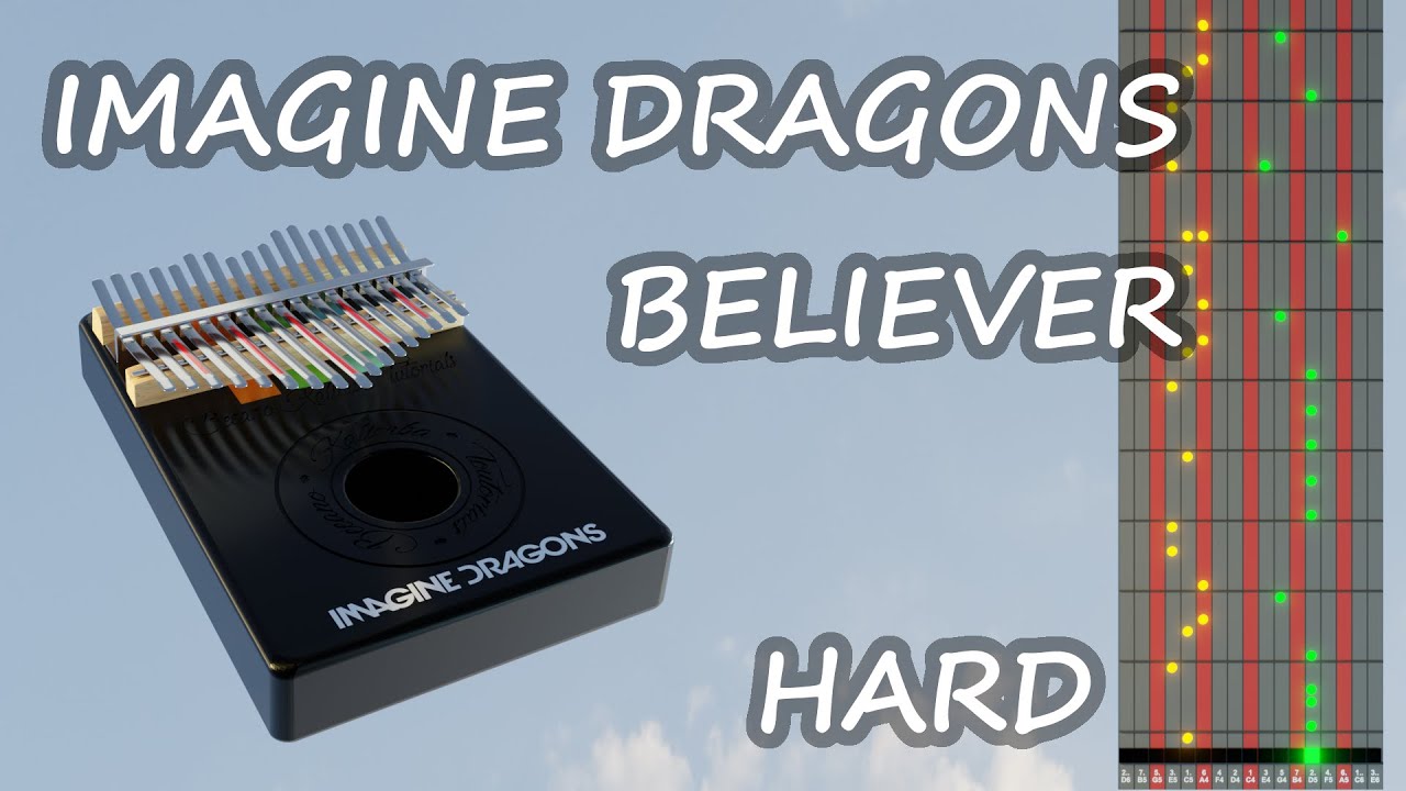 Kalimba tutorial with tabs Imagine Dragons Believer YouTube