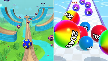 GOING BALLS VS BALL RUN 2048 😍💕- All Levels Gameplay Walkthrough Android, iOS v.2