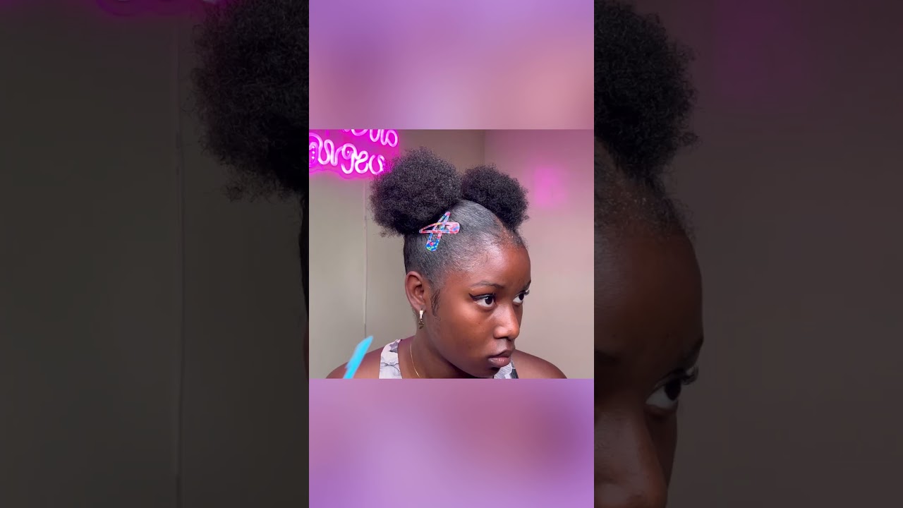 Easy 4 type natural hairstyle 😍💖