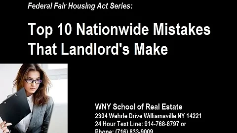 Top Ten Nationwide Mistakes That Landlords Make
