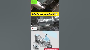 Turning operation 😱🤯| Lathe machine turning operation|Lathe machine #lathe #shortsfeed #shorts #yt