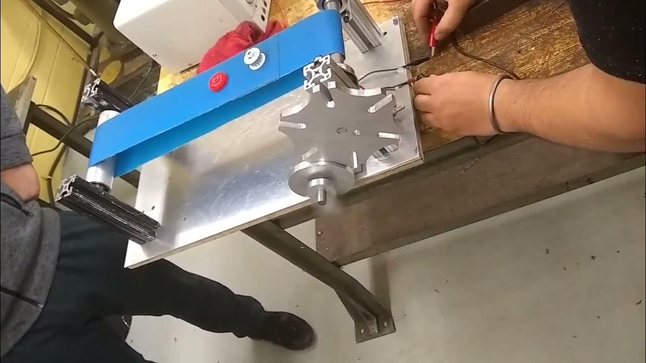 Model Conveyor Belt Project using Geneva Mechanism YouTube