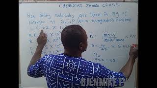 solving problem involving Avogadro's law (score 95+ in chemistry JAMB)