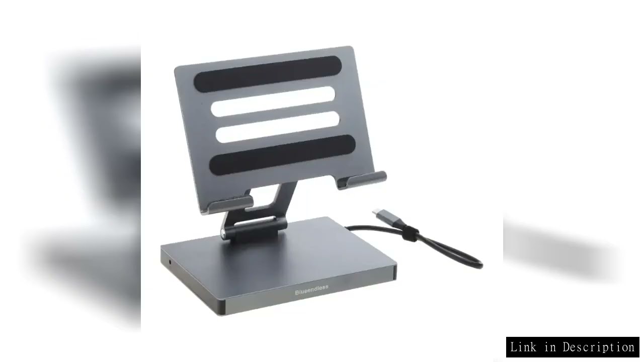 1pc Aluminum Type C Dock 9 in1 Hub 5Gbps Fast Data Transfer Laptop Stand Holder 2xHDMI4K Ethernet PD
