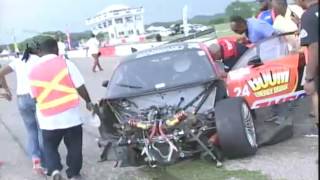 Crash At The Caribbean Motor Racing Chamiponship - TVJ Prime Time Sports - June 3 2017 screenshot 5