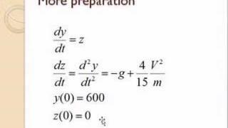 Solving Second Order Differential Equations in Matlab