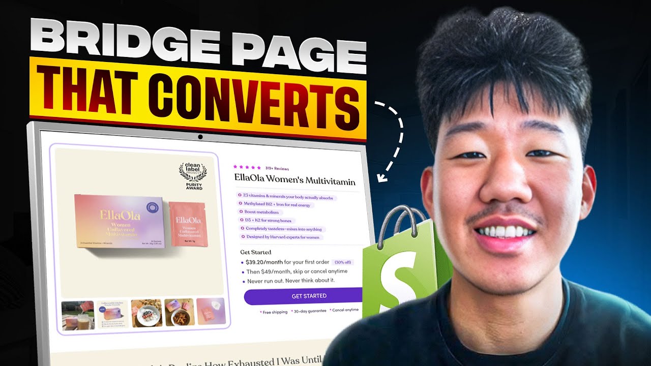How To Build a Shopify Landing Page That Converts (2026) - YouTube