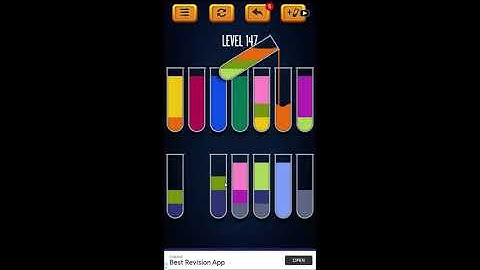 Water Sort Puzzle - Color Liquid Sorting Game Level 147 Solution