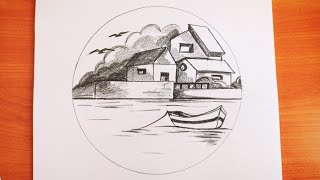 Kolay Ve Güzel Manzara Çizimikolay Yoldan Manzara Çizelim Çizimi