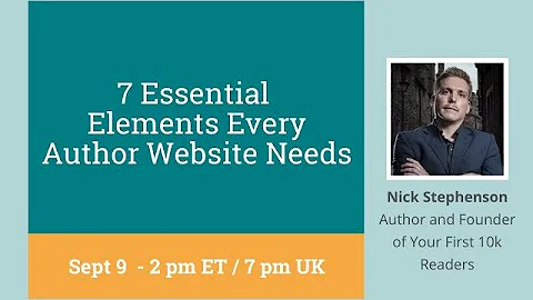 7 Essential Elements Every Author Website Needs wi...