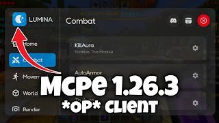 Lumina Client V4 For MCPE 1.26.3 🔥 120FPS | Smooth PvP | Best Minecraft Bedrock Client 2026