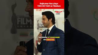 Rajkummar Rao plays, "This or That" at 69th Hyundai Filmfare Awards 2024 #shorts