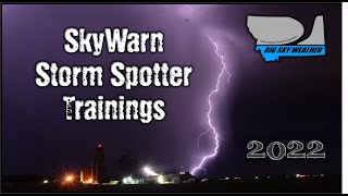 2022 SkyWarn Storm Spotter Trainings List (Billings CWA)