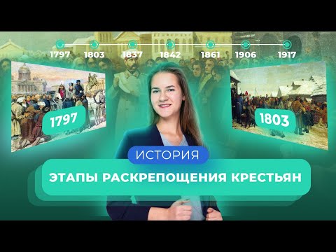 "Этапы раскрепощения крестьян" — История | SKILLVERSE