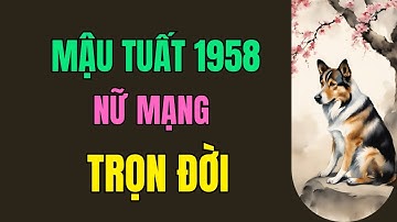 Tử Vi Tuổi Mậu Tuất 1958 - Nữ mạng | tử vi trọn đời. Hậu vận đạt được thành công và danh vọng.