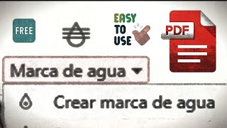 Cómo Agregar Marcas De Agua a Documentos Pdf 📄 FÁCIL  💻 RÁPIDO 🎯 GRATIS