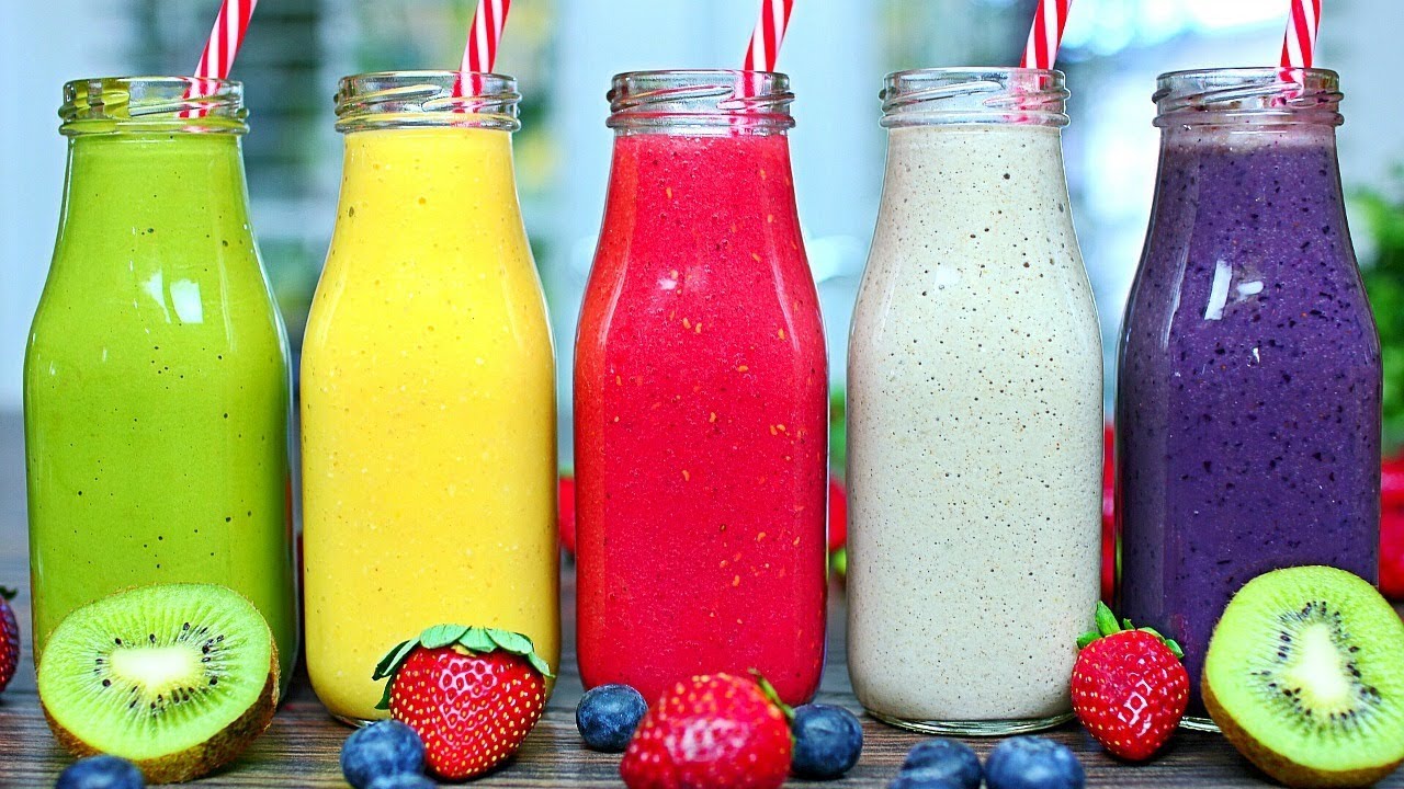 5 AMAZING HEALTHY SMOOTHIES - Refreshing Smoothie Recipes ...