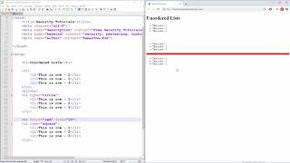 HTML Tutorial - 14 - How to - Unordered Lists