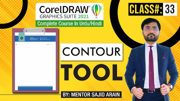 Contour Tool - CorelDraw Complete Course in Urdu/Hindi - Class 33