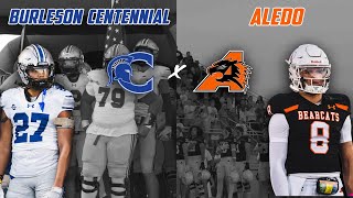 BIG TIME DISTRICT BATLLE Burleson Centennial vs Aledo | Texas High School Football #txhsfb
