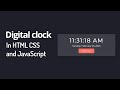 Digital clock in javascript