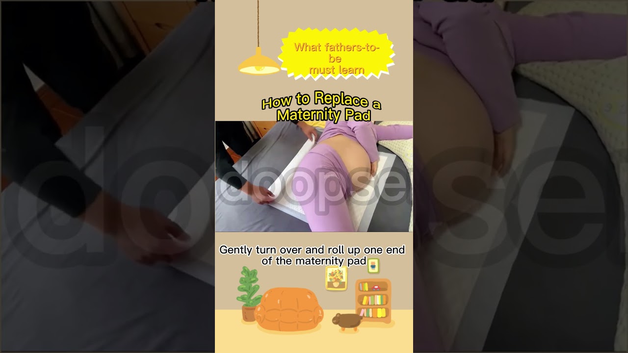 How to replace a maternity pad?