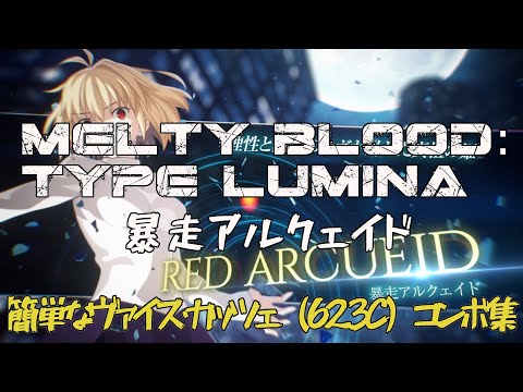 【 MELTY BLOOD:TYPE LUMINA コンボ 】 暴走アルクェイド のヴァイスコンボ 【 MBTL combs 字幕 】