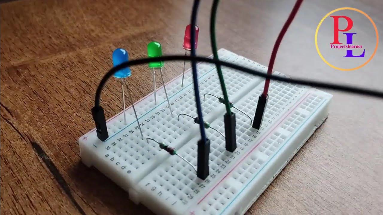 3 Color Led Interface With Arduino UNO - YouTube