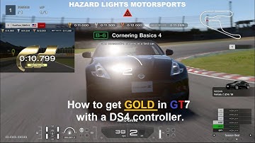 GT7 How to get GOLD in National B-6 License Test in a DS4 controller. #GranTurismo7 #GT7 #PS4 #DS4