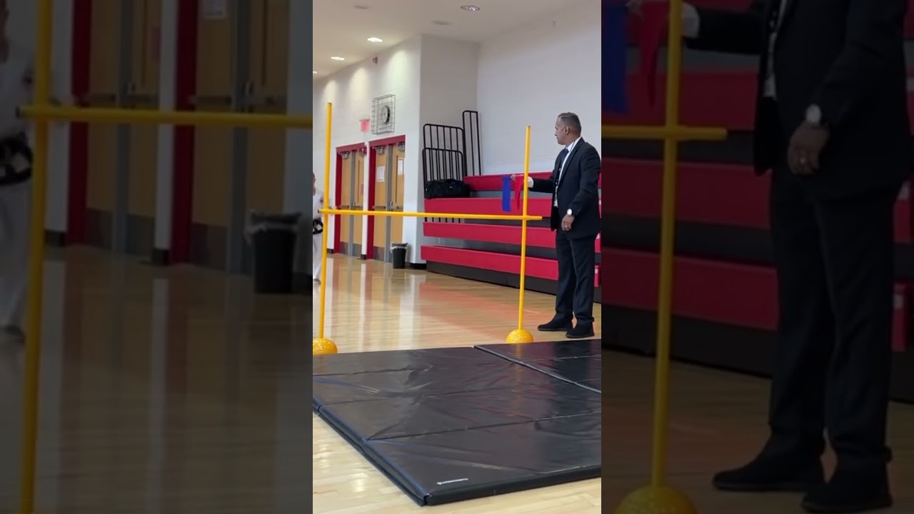 Flying side kick challenge 