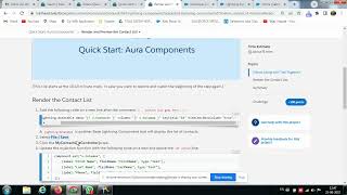 Render and Preview the Contact List | Quick Start: Aura Components | Project