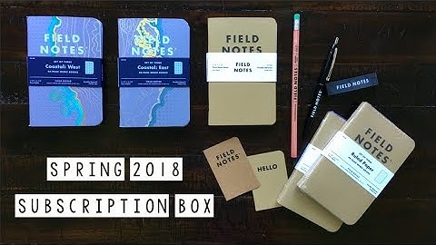 Field Notes Spring 2018 Subscription Box