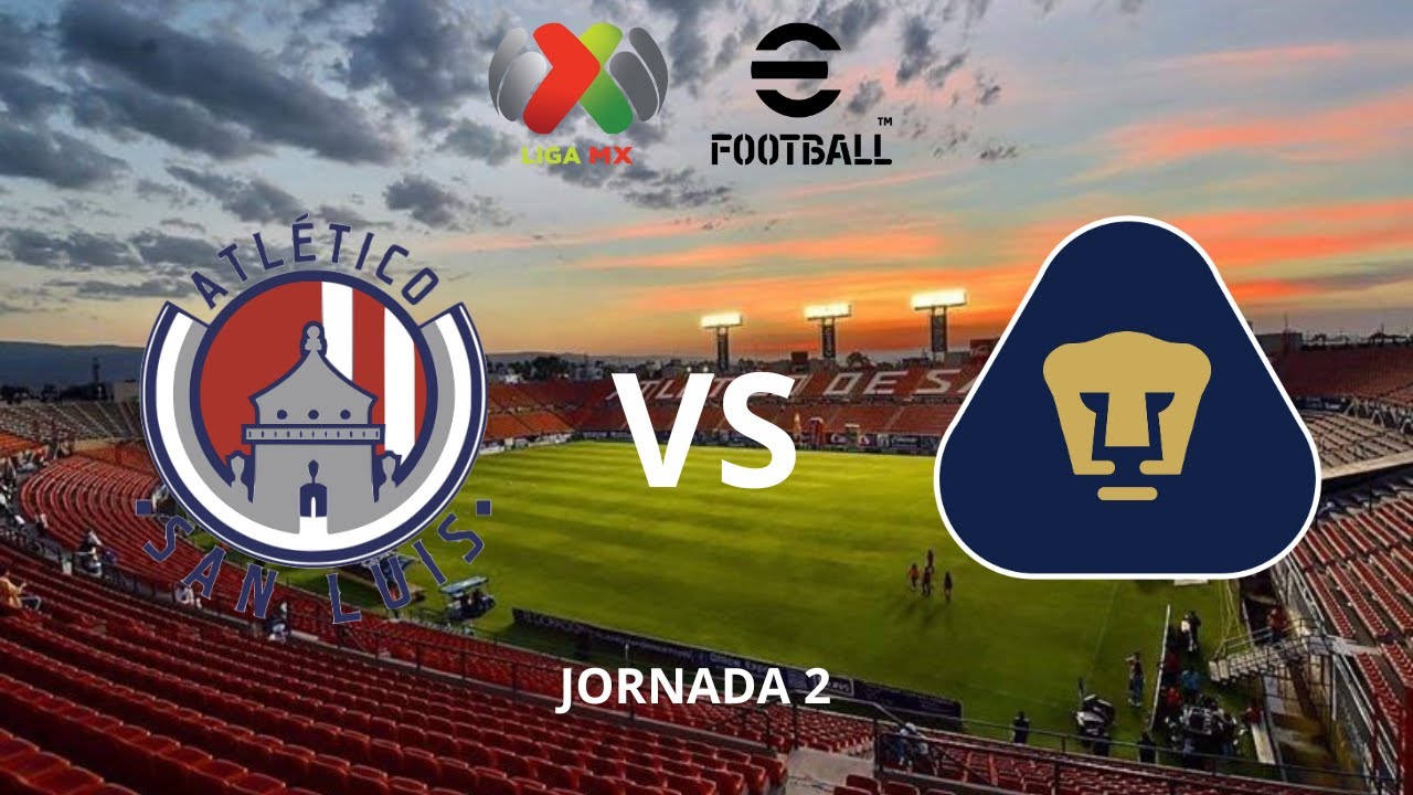 Atlético de San Luis Vs Pumas-Clausura 2024 Jornada 2 Liga Mx eFootball ...