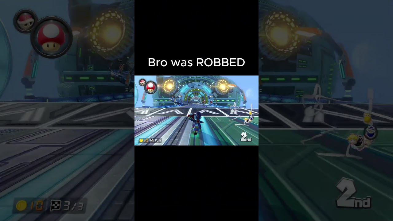 I ROBBED Bro 💀 #mariokart #fypage #mario #nintendoswitch #shorts