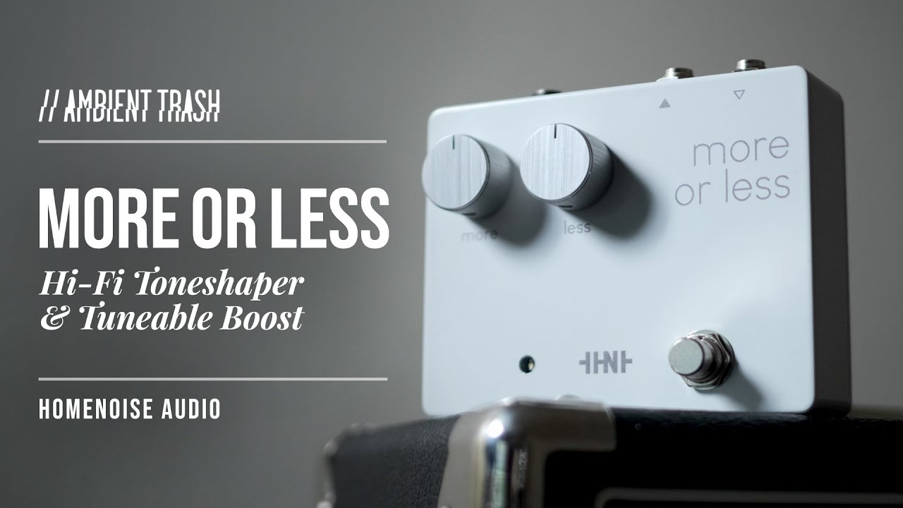 YouTube에서 Homenoise - More or Less Hi-Fi Toneshaper & Tuneable Boost // Full Demo 보기 YouTube에서 Homenoise - More or Less Hi-Fi Toneshaper & Tuneable Boost // Full Demo 보기