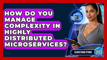 How Do You Manage Complexity In Highly Distributed Microservices? - Cloud Stack Studio
