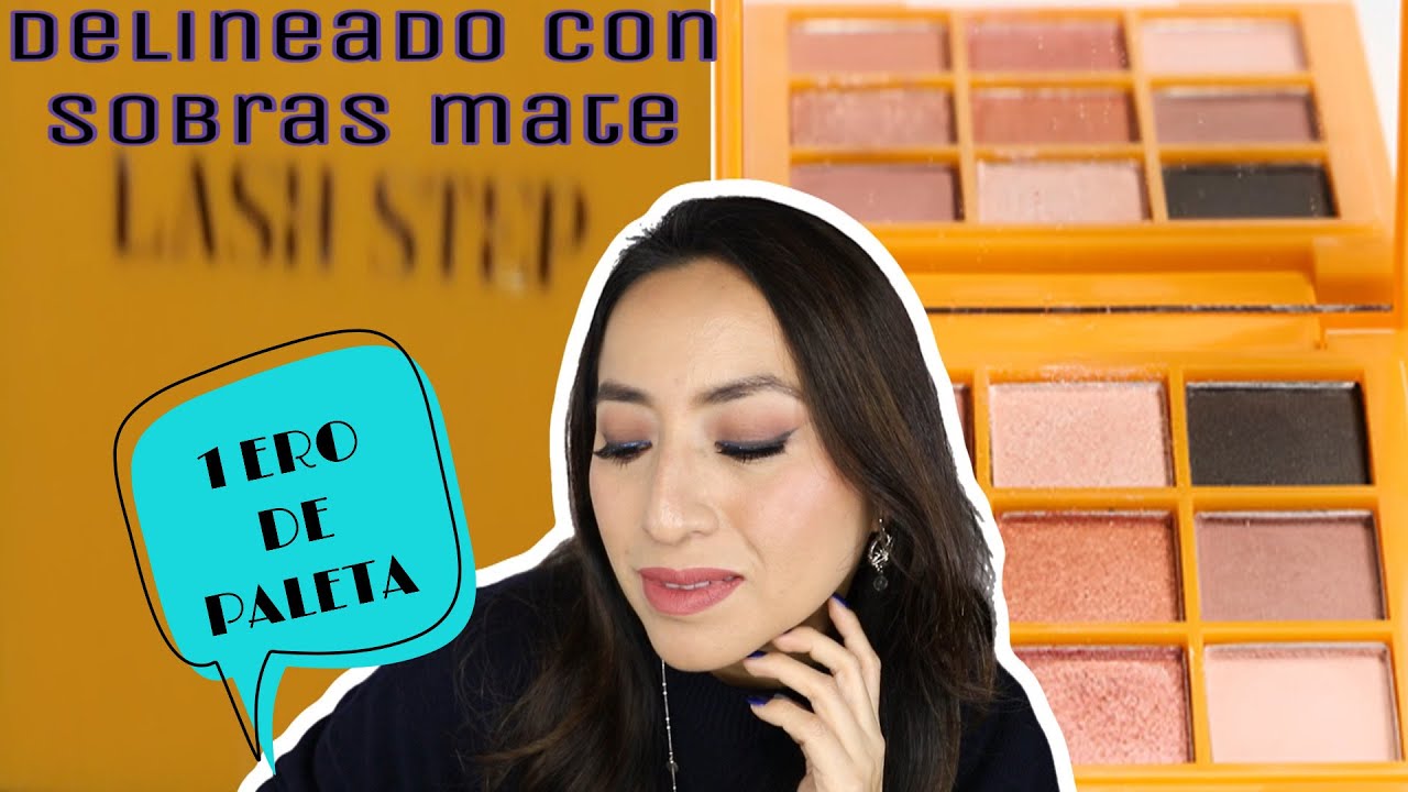1ERO DE PALETA LASH STEP  DELINEADO CON SOMBRA Y UN TOQUE DE PURPURINA