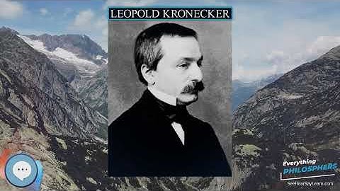 Leopold Kronecker 👩‍🏫📜 Everything Philosophers 🧠👨🏿‍🏫