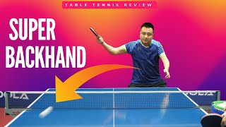 Super Backhand Against Backspin Table Tennis Tutorial Table Tennis Review