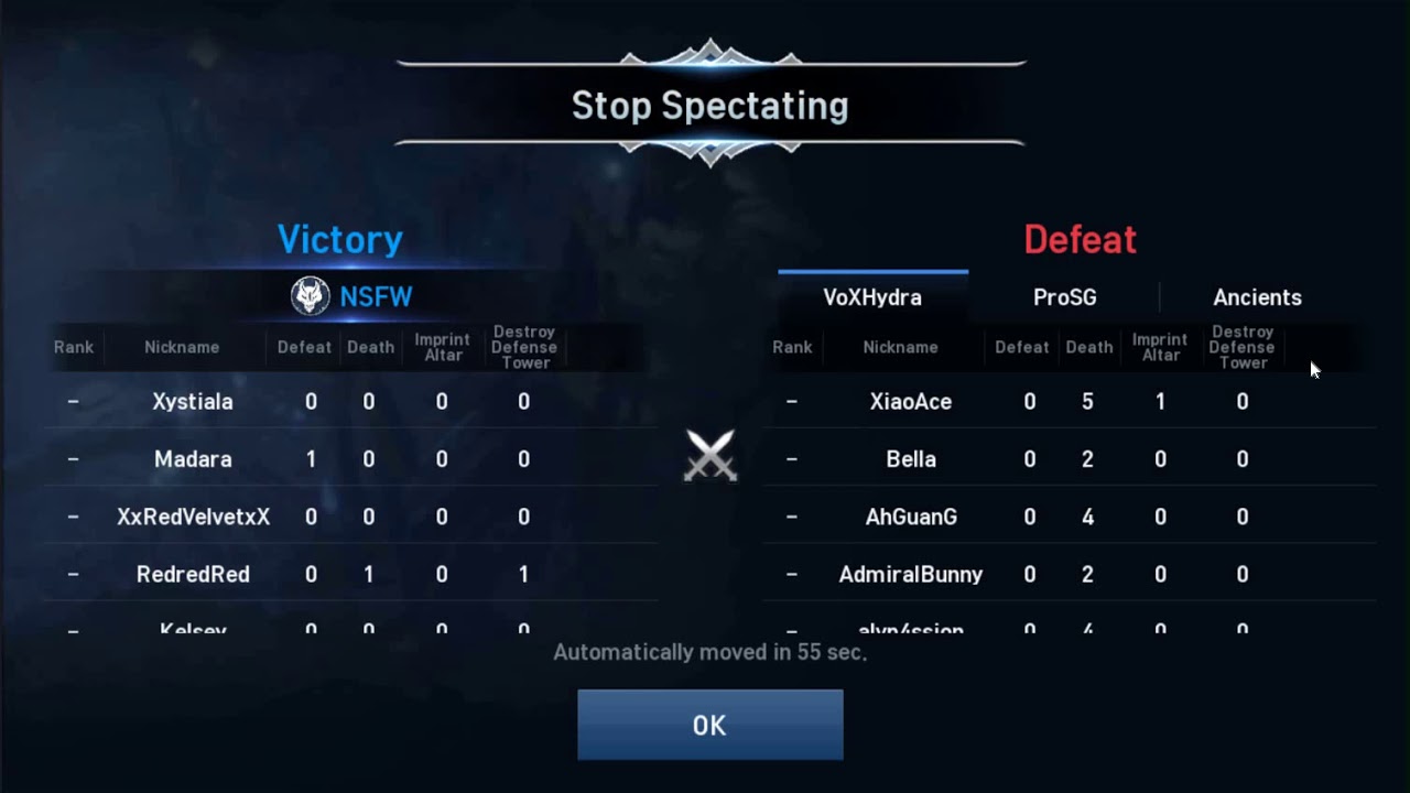 ProSg, Nsfw, Ancients vs Voxhydra CS