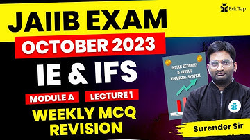 JAIIB IE & IFS Revision Class | JAIIB Exam October 2023 Preparation | JAIIB Important Questions