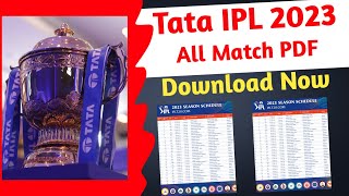 How To download Tata ipl 2023 schedule Pdf |Tata IPL 2023 Schedule | screenshot 4