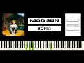 MOD SUN Bones BEST PIANO TUTORIAL COVER mp3